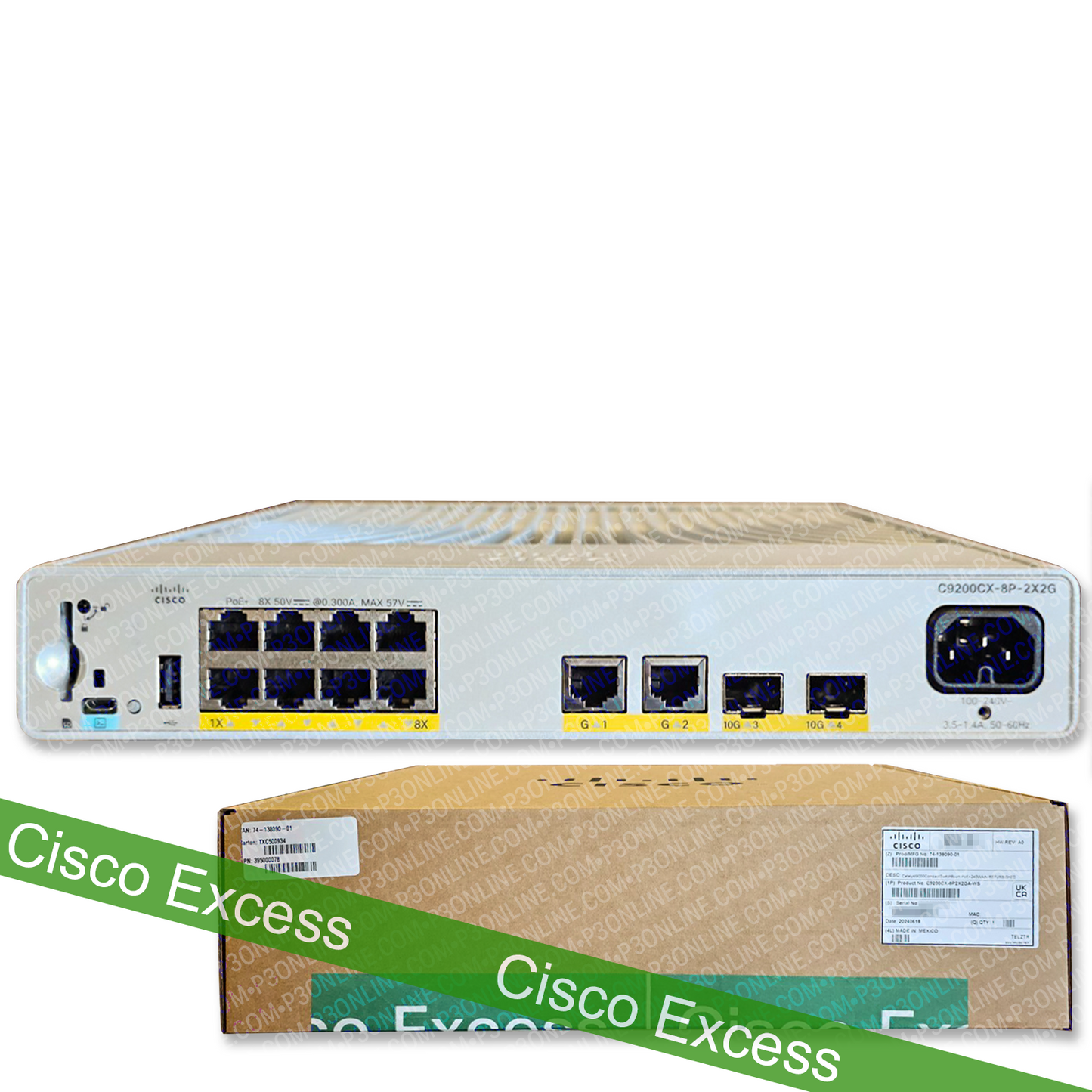 Cisco C9200CX-8P-2X2G-A Compact Switch with PoE - Cisco Excess