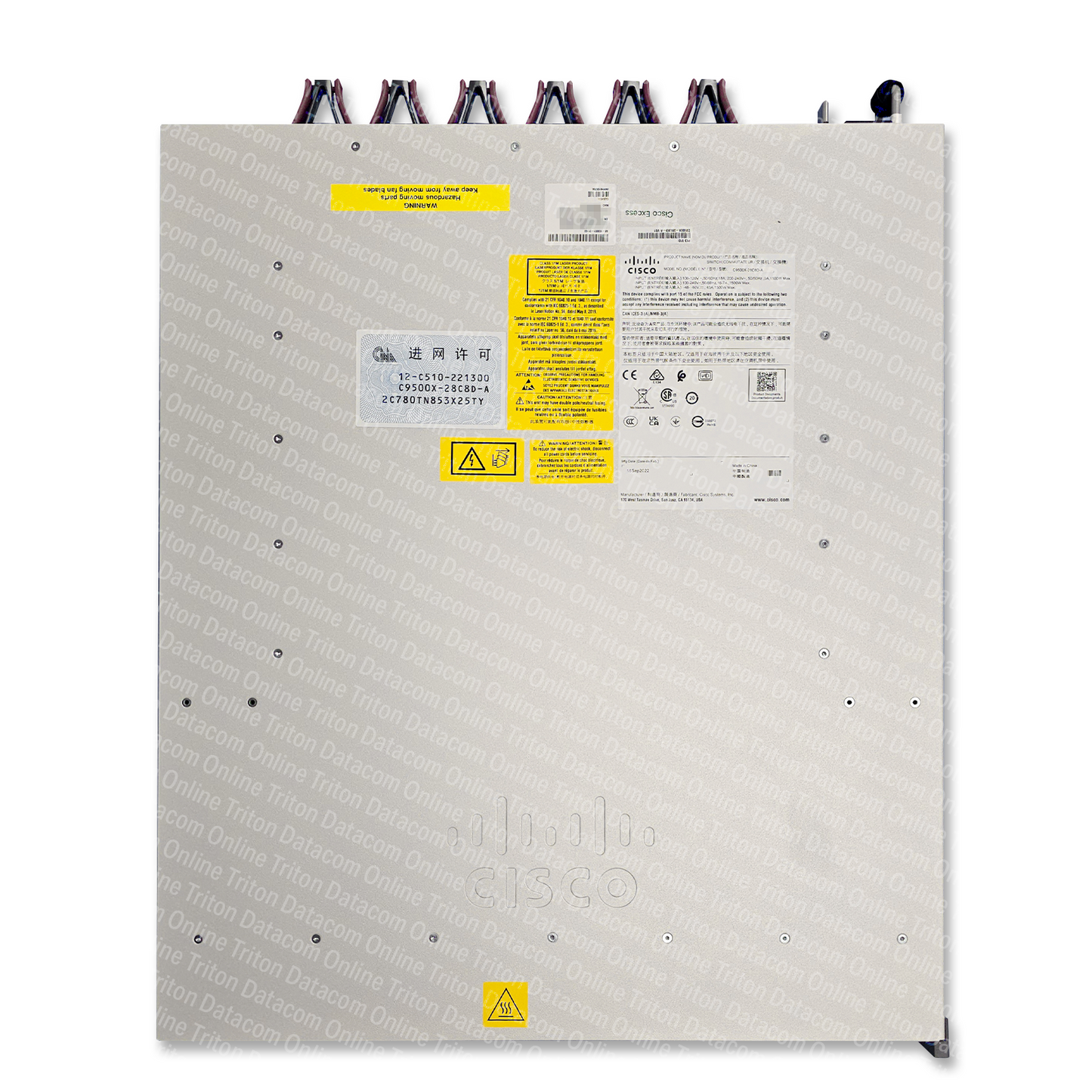 C9500X-28C8D-E - Cisco Catalyst 9500X Series Switch with 28 ports 100-Gigabit QSFP28, 8 ports 400-Gigabit QSFP28, Network Essentials licensing