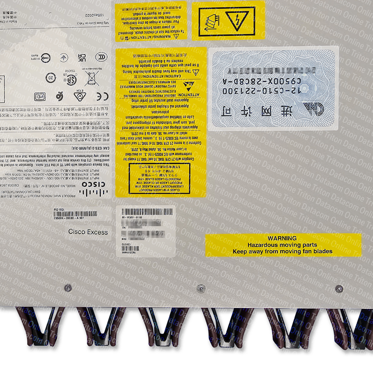 C9500X-28C8D-A - Cisco Catalyst 9500X Series Switch with 28 ports 100-Gigabit QSFP28, 8 ports 400-Gigabit QSFP28, Network Advantage licensing