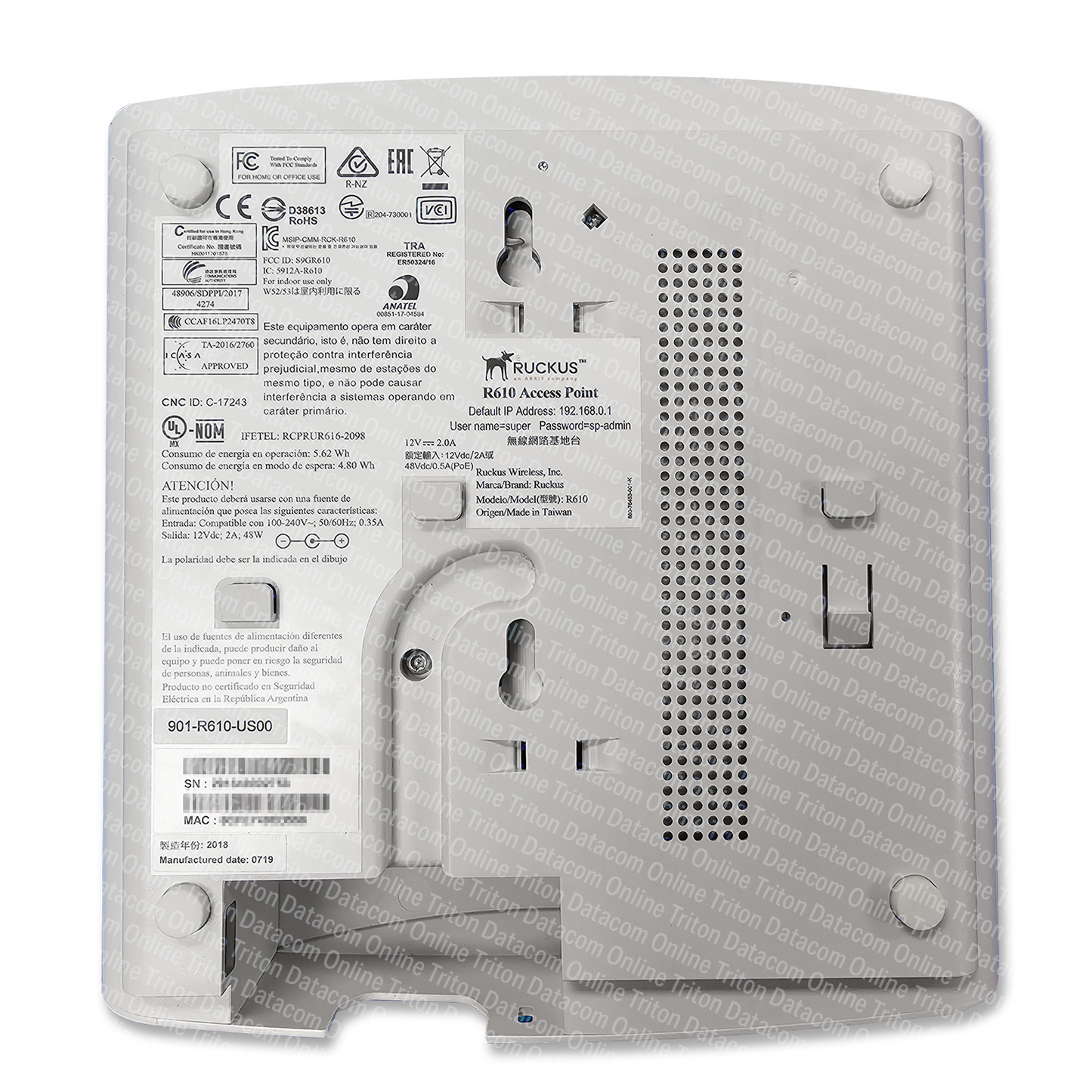 901-R610-US00 - Ruckus R610 Wireless Access Point with ZoneFlex Software