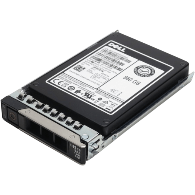 Dell Dell Dell 960GB SAS SSD Read Intensive 512e 2.5in 12GB/s - DELL-960GB-SAS-SSD-RI-512E-2.5IN-12GB/S Refurbished