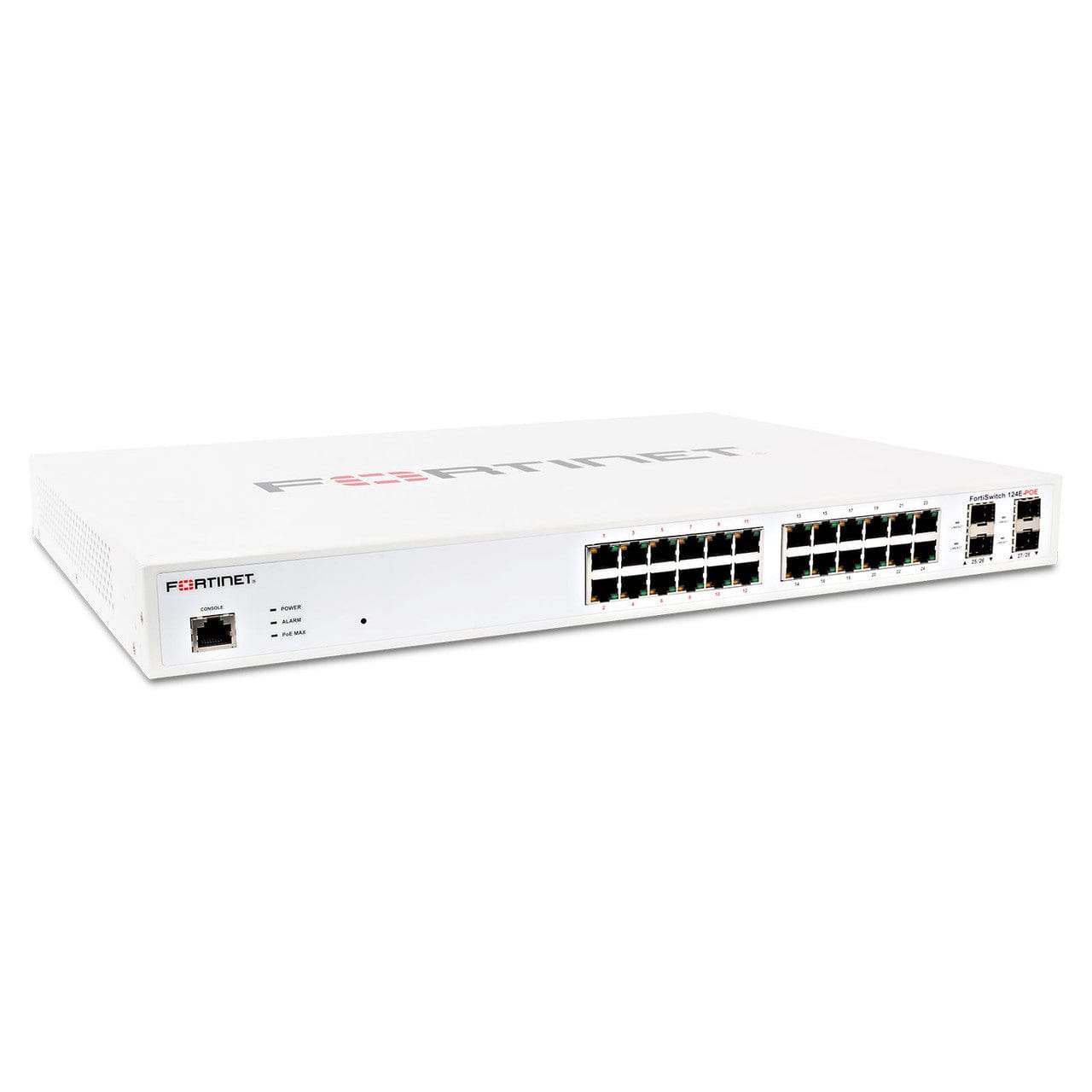 Fortinet Fortinet Fortinet FortiSwitch 124E-FPOE 24 port Gigabit PoE Switch - FS-124E-FPOE - Refurbished