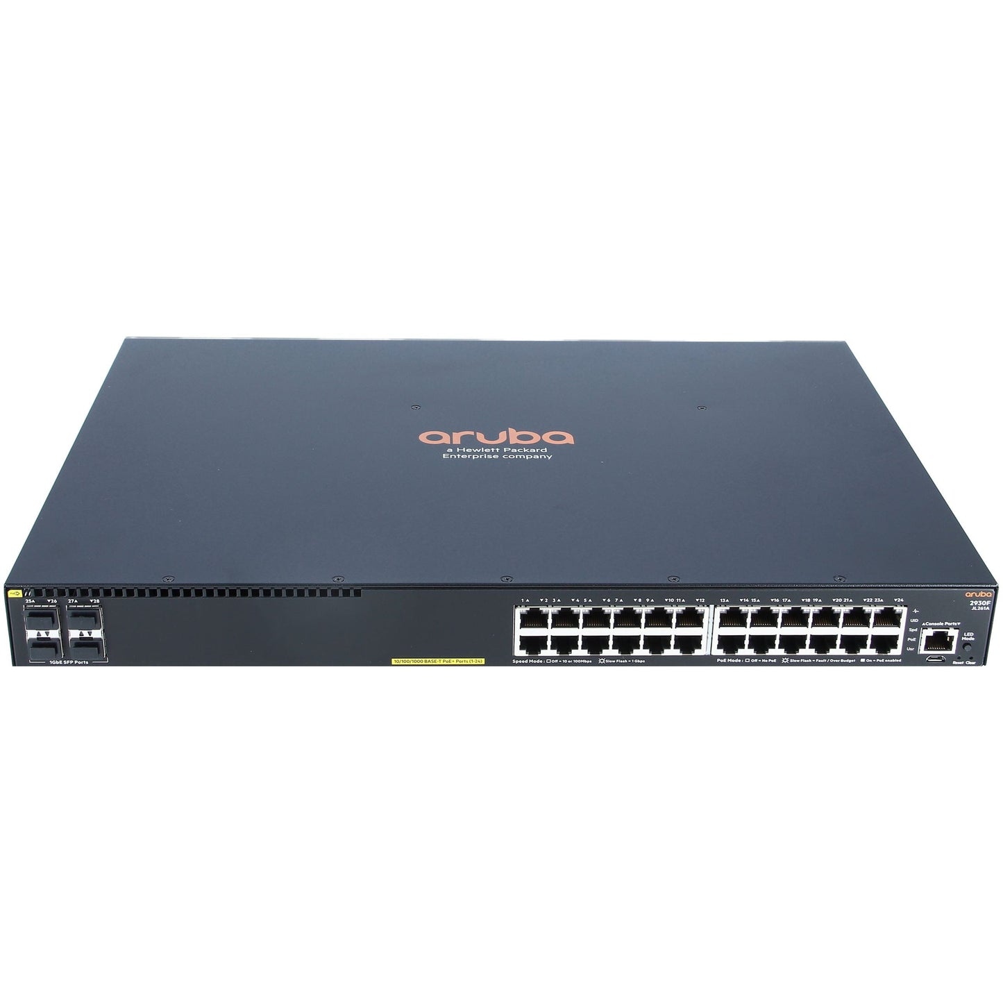 Aruba Switches HP Aruba 2930F 24 Port PoE+ 4 SFP Switch - JL261A Refurbished