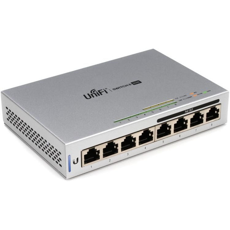 Ubiquiti Ubiquiti Ubiquiti UniFi 8 Port 60W PoE Gigabit Switch - US-8-60W - Refurbished