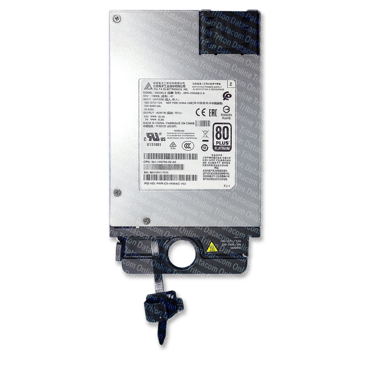 PWR-C5-1KWAC - Cisco AC Configuration 5 Power Supply for 9200 Switch, 1000W