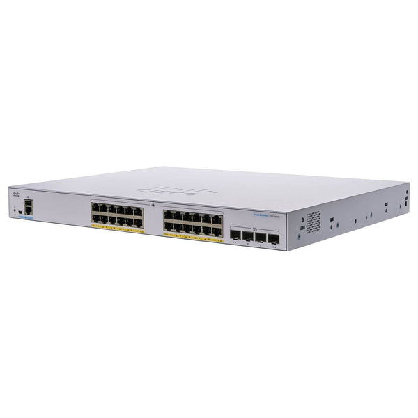 Cisco Cisco Cisco 24x 10/100/1000 Ethernet PoE+ ports and 195W PoE budget, 4x 10G SFP+ uplinks Switch - C1000-24P-4X-L New