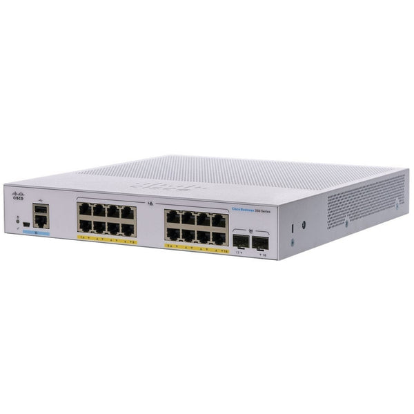 Cisco Cisco Cisco C1000 16x 10/100/1000 Ethernet PoE+ ports and 240W PoE budget, 2x 1G SFP uplinks Switch - C1000-16FP-2G-L Refurbished