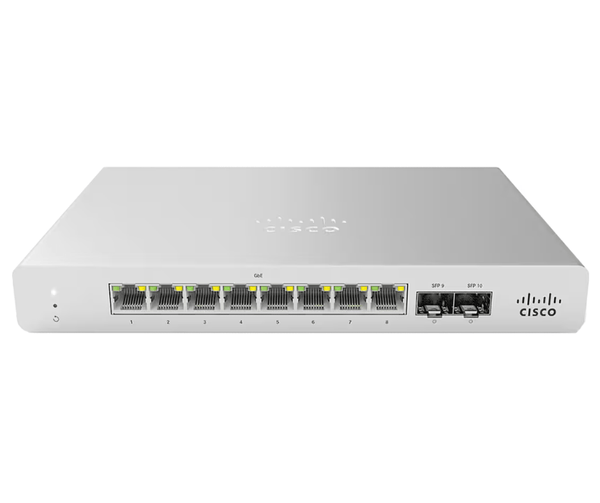 Cisco Cisco Cisco Meraki MS120 8 Port Cloud Managed PoE Gigabit Switch - MS120-8FP-HW - New