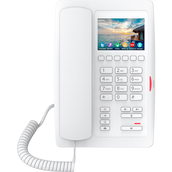 Fanvil Fanvil Fanvil H5 White Elegant High-end Color Display 2 Line SIP PoE Hospitality Phone w/ WiFi - FANVIL-H5W-WHITE - New