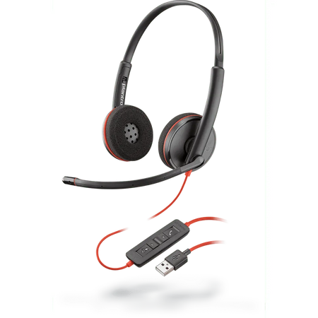 POLY/PLANTRONICS Poly POLY/PLANTRONICS Blackwire C3220 Wired USB Stereo Headset (209745-201) - PLAN-BLACKWIRE-C3220 New