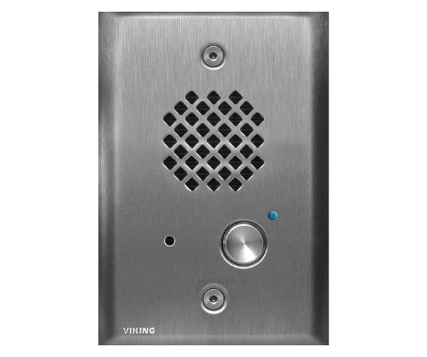 Viking Viking Viking Electronics Stainless Steel Single Gang Entry Phone w/ Enhanced Weather Protection - VIKING-VE-40-SS-EWP - New