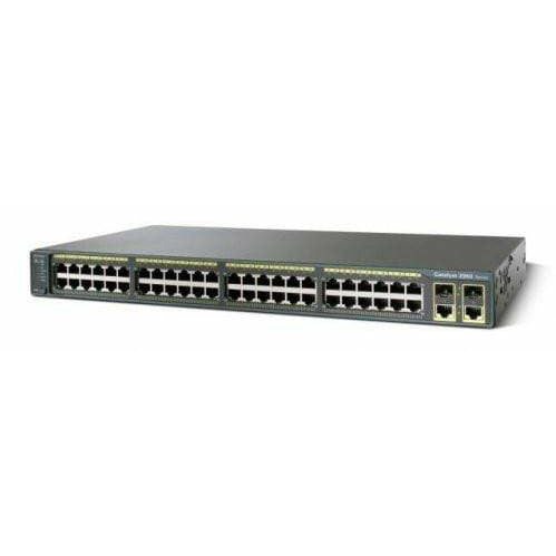 Cisco Switches Cisco Catalyst 2960 48 Port 10/100 + 2 T/SFP Switch - WS-C2960-48TC-L