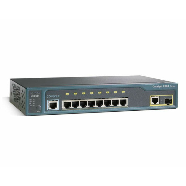 Cisco Switches Cisco Catalyst 2960 8 Port 10/100 + 1 T/SFP Switch - WS-C2960-8TC-L