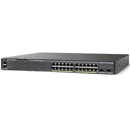 Cisco Switches Refurbished Cisco Catalyst 2960X 24 Port PoE Switch - WS-C2960X-24PD-L Refurbished