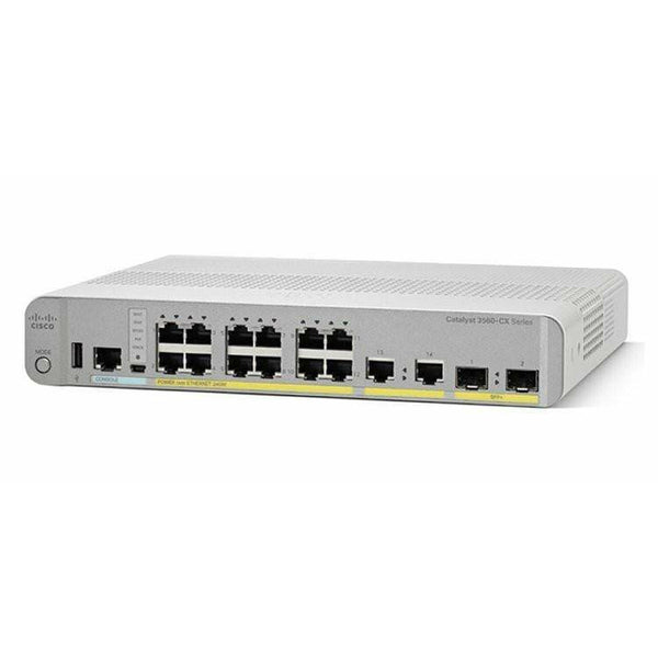 Cisco Switches Refurbished Cisco Catalyst 3560 12 Port Gigabit Switch POE - WS-C3560CX-12PC-S