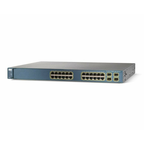 Cisco Switches Cisco Catalyst 3560G 24 Port Gigabit POE Switch - WS-C3560G-24PS-S