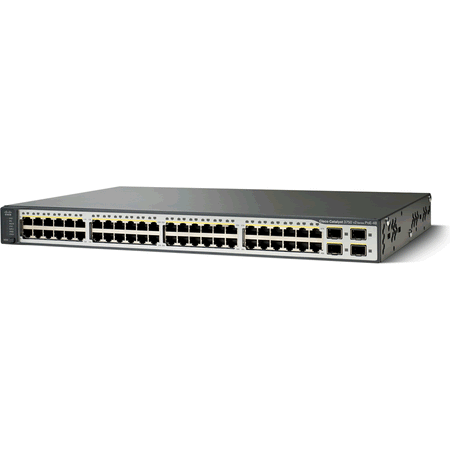 Cisco Switches Cisco Catalyst 3750 V2 48 Port POE Switch - WS-C3750V2-48PS-S