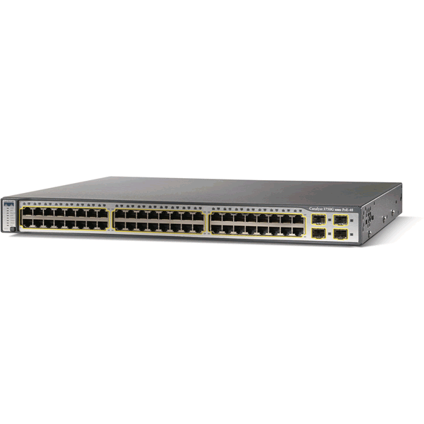 Cisco Switches Cisco Catalyst 3750G 48 Port Gigabit POE Switch - WS-C3750G-48PS-E