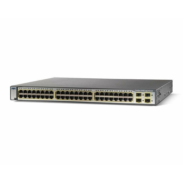 Cisco Switches Cisco Catalyst 3750G 48 Port Gigabit POE Switch - WS-C3750G-48PS-S