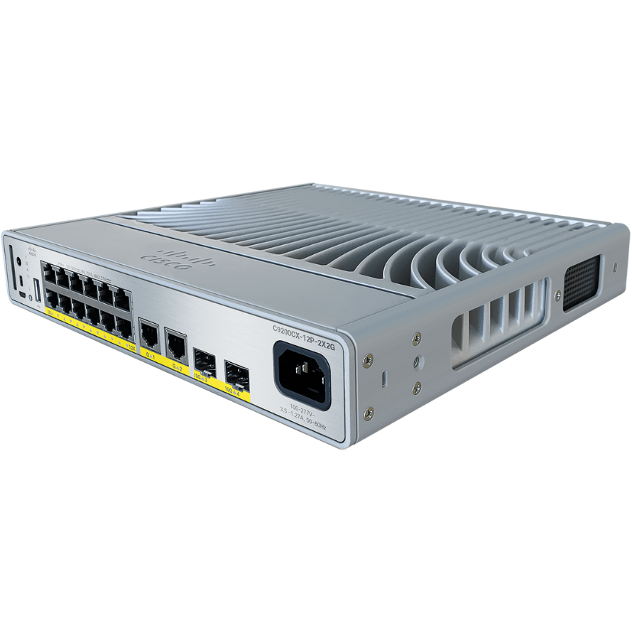 Cisco Cisco Cisco Catalyst 9200CX 12-port 1G, 2x10G and 2x1G, PoE+, Network Essentials - C9200CX-12P-2X2G-E Refurbished