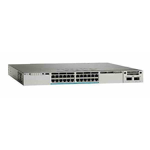 Cisco Switches Refurbished Cisco Catalyst C3850 24 Port 10 Gigabit RJ45 Switch - WS-C3850-24XU-E