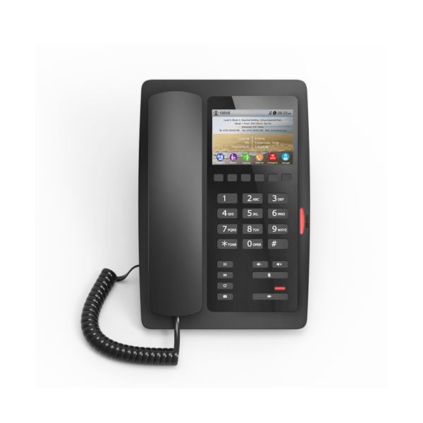 Fanvil Fanvil Fanvil H5 Black Elegant High-end Color Display Hospitality Phone  -FANVIL-H5-B - New