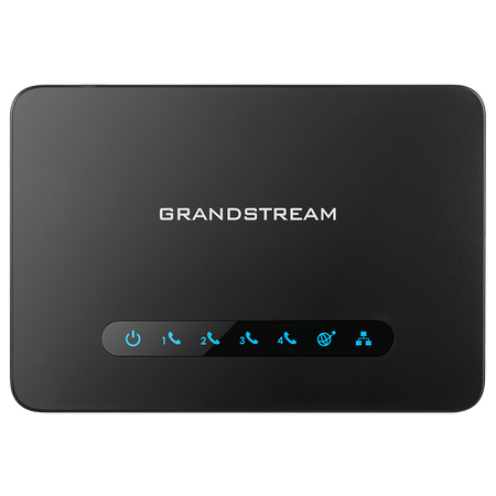Grandstream Phones - Grandstream Grandstream GS-HT814 4 Port Ata with 4 Fxs Ports and Gigabit NAT Router Voip Phone and Device, Black